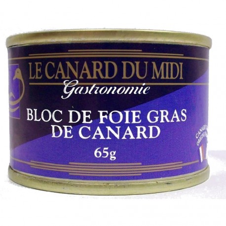 bloc de foie gras de canard pas cher 65gr