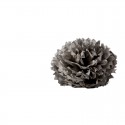Boule crepon grise - set de 3 pompons de diamètres 20cm, 30cm et 40cm