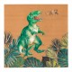 16 serviettes | dinosaure party