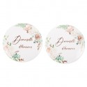 Badges Demoiselle d'honneur Pivoine x 2