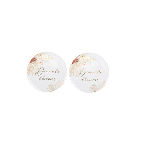 Badges Demoiselle d'honneur Coachella mood x 2